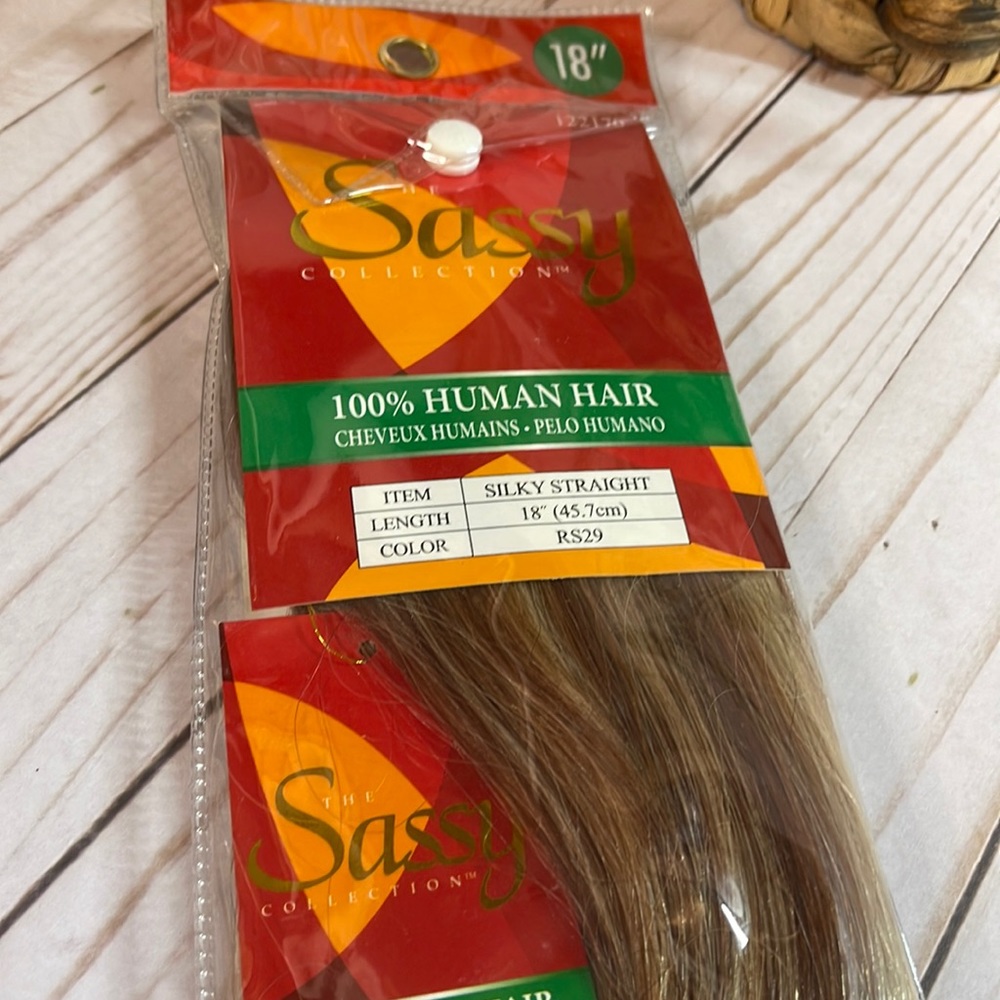 Sassy Human Hair Extensions 18”
